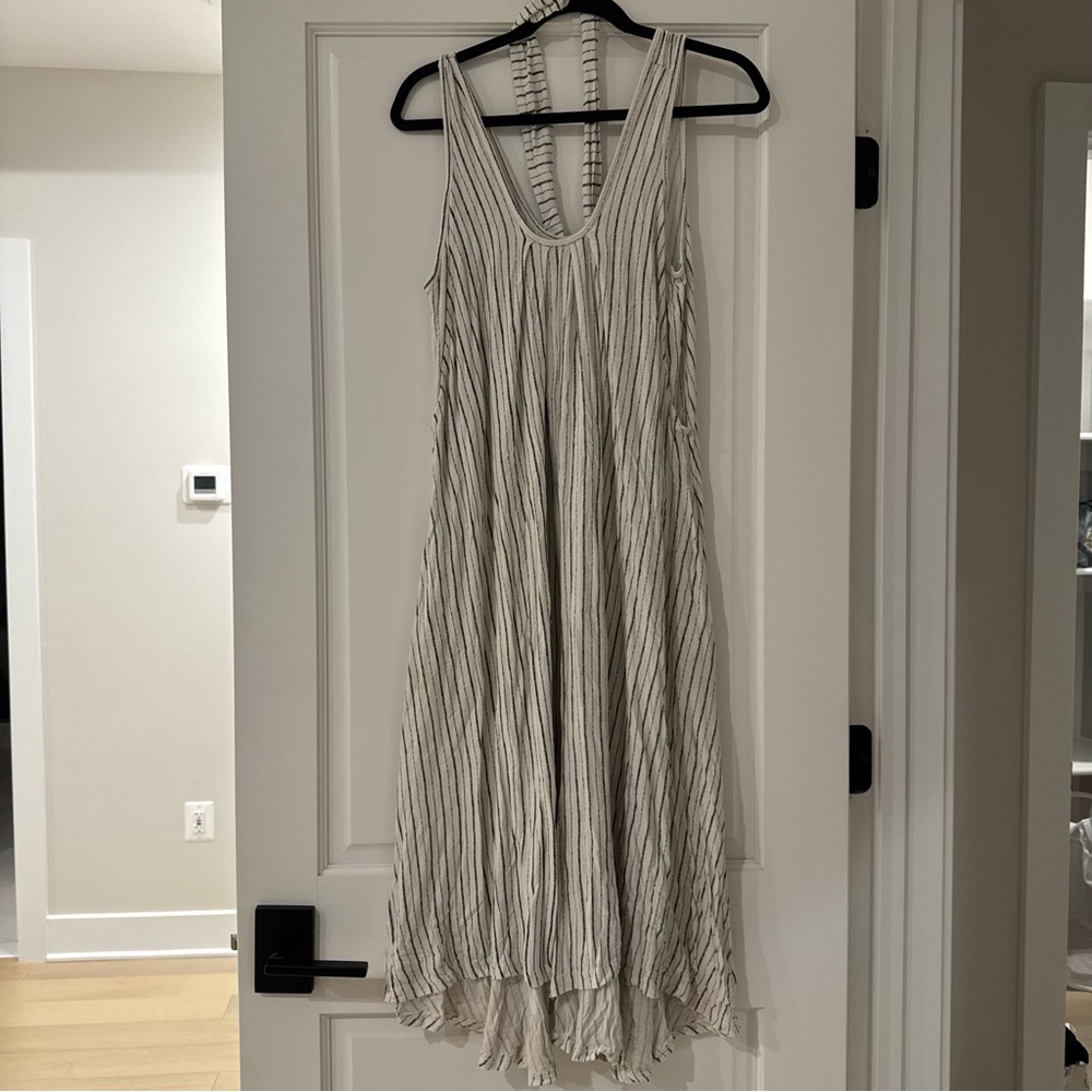 Striped White Romper